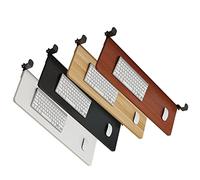 Vassoio per tastiera in legno con cuscinetto a sfera da 36 cm, cassetto sotto la scrivania, soluzione salvaspazio per un maggiore comfort e produttività