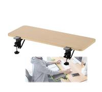 Vassoio per tastiera, morsetto per piattaforme del cassetto della tastiera, a prova di urti, per scrivanie di casa e piani di lavoro della cucina/cuscinetto di supporto gomito del computer (Maple, 55