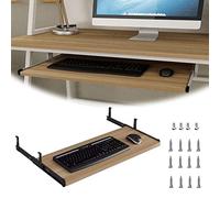 Vassoio per tastiera regolabile, 54/60/70 x 27 cm, resistente, design ergonomico, salvaspazio, riduce l'affaticamento muscolare, migliora la produttività, facile installazione, adatto a qualsiasi