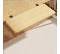 Vassoio per tastiera regolabile a 90° con morsetto, piattaforma pieghevole per desktop e banconi da cucina, braccio di supporto ergonomico senza trapano per un maggiore comfort nello spazio di lavoro