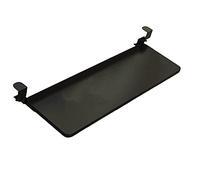 Vassoio per tastiera regolabile con morsetto, estensione ergonomica da scrivania, supporto per polso multifunzionale, cassetto per tastiera sotto la scrivania, per casa e ufficio, nero (65 x 25 cm)