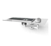 Vassoio per tastiera regolabile in alluminio da parete con piattaforma telescopica per mouse - Supporto per tastiera Space-Sag per la massima comodità e comfort ergonomico.