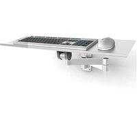 Vassoio per tastiera regolabile in alluminio da parete con piattaforma telescopica, supporto per tastiera e mouse Space-Sag Design ergonomico per la casa e l'uso
