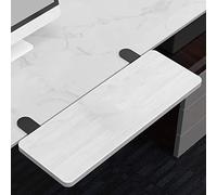 Vassoio per tastiera regolabile in legno per casa e ufficio, estensione salvaspazio da scrivania con tappetino per mouse, accessorio resistente ed elegante in 4 colori