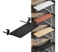 Vassoio per tastiera regolabile - Piattaforma ergonomica scorrevole per scrivania, promuove una buona postura e consente di risparmiare spazio per casa, ufficio e gioco