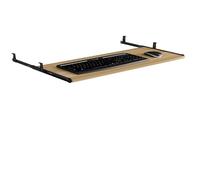 Vassoio per tastiera regolabile sotto la scrivania, cassetto estraibile ergonomico, supporto per tastiera del computer, facile installazione, finitura in teak, 54,1 x 26,9 cm, ideale per uso domestico