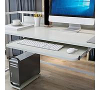 Vassoio per tastiera regolabile sotto la scrivania con capacità di carico di 22 kg Ra da 35,5 cm, design estraibile per casa e ufficio, cassetto ergonomico per tastiera per una maggiore efficienza