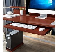 Vassoio per tastiera regolabile sotto la scrivania con capacità di carico di 22 kg Ra da 35,5 cm, design estraibile, perfetto per la casa e l'ufficio, soluzione ergonomica per tastiere e cassetti