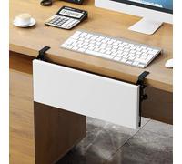 Vassoio per tastiera regolabile sotto la scrivania, grande cassetto scorrevole con morsetto a C, design ergonomico pieghevole per una digitazione confortevole e soluzioni salvaspazio