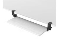 Vassoio per tastiera scorrevole con CClamp, facile regolazione dell'altezza, scorrevolezza fluida, perfetto per giochi e installazione a casa e ufficio.