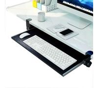 Vassoio per Tastiera Scorrevole sotto Scrivania, vassoio regolabile per tastiera e mouse, vassoio ergonomico scorrevole per mouse e tastiera, estensore per la scrivania del computer per lo studio e l'