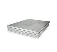 Vassoio per torta piatto per torta cake board, 12 mm di spessore, argento, 30x30 cm - 5 Stück