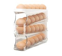 Vassoio per uova da frigorifero, grande capacità, 29,5 x 22,5 x 8 cm, design moderno , scatola trasparente per alimenti per pollo, coop, uso cucina