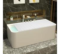 Vassoio per vasca da bagno, pieghevole, anti-polvere, copertura isolante per vasca da bagno, in PVC, si adatta alla maggior parte delle vasche, può contenere bicchieri di vino, libri, tablet