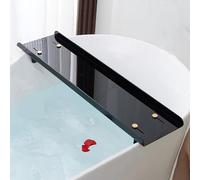 Vassoio per vasca da bagno regolabile in bambù, espandibile, impermeabile, multifunzione, per tutte le vasche da bagno, rilassati e goditi l'esperienza della spa