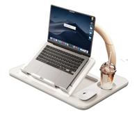 Vassoio per volante portatile per auto, supporto pieghevole regolabile per laptop, tavolo da lavoro, compatibile con la maggior parte dei veicoli. Modello Oatsbasf(White)