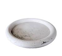 Vassoio Piatto Centrotavola in Travertino Naturale Centerpiece Home Decor Ø 40cm
