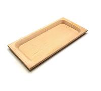 Vassoio piatto in legno di faggio artigianale non trattato - Grande
