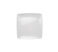 Vassoio piatto quadrato touch me porcellana bianca table top