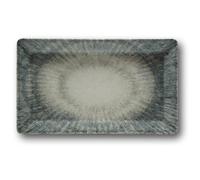 Vassoio Piatto Rettangolare Space in Porcellana 26 x 15 cm Saturnia