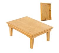 Vassoio pieghevole con 4 gambe, design in legno massello, salvaspazio, non richiede montaggio, ideale per servire e lavorare