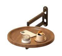 Vassoio pieghevole da parete per letto, vassoio da letto retrattile da parete, tavolino da caffè, per appartamento, camera da letto, camper, affittuari, bagno, cucina, balcone, ingresso, soggiorno