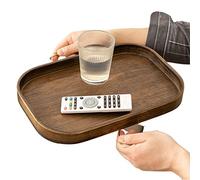 Vassoio pieghevole per bracciolo del divano, tavolino TV e tavolini laterali in legno per piccoli spazi, bracciolo per divano, tavolo con clip per mangiare, bevande, snack, telecomando, semplifica la