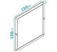 Vassoio plastica flessibile sottovaso vaso piante growbox vassoi di raccolta