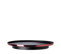 Vassoio POP ART nero Dimensioni Ø 30 cm × H 6 cm Con il suo bordo in metallo rosso e l'interno nero opaco Confezionato in un'esclusiva scatola regalo STUDIO nero nero