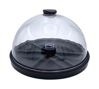 Vassoio Porta APERITIVI a Scomparti con Campana Tonda Nero - MC - Bar