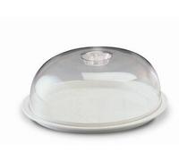 VASSOIO PORTA TORTA TORTIERA CREAM CON COLTELLO Ø cm 35x13 h