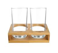 Vassoio Portabicchieri per Vino Organizer contenitore, 2 fori, barattoli