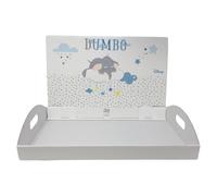 Vassoio portabomboniere Dumbo Disney Cesto con Spalla Decorativa Azzurra in Cartone Battesimo Compleanno Feste a Tema