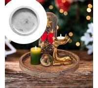 Vassoio portacandele, decorazione per bagno, piatto da dessert rotondo per