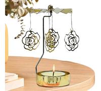 Vassoio portacandele rotante - Set di vassoi rotanti per candelieri portacandele termici | Lanterna girevole Romantica cena a lume di candela Ornamenti per ragazze come regali per banchetti e decorazi