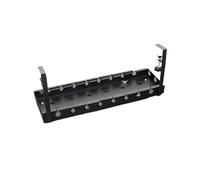 Vassoio portacavi retrattile for la gestione dei cavi sotto la scrivania, senza fori, for ufficio domestico, PC, router, cavi dati, rack di stoccaggio in metallo(A-Retractable)