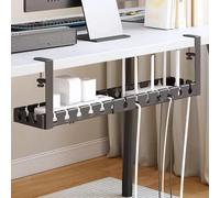 Vassoio portacavi sotto la scrivania, robusto, installazione senza fori,