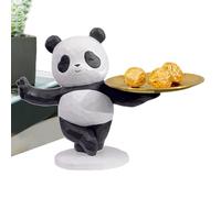 Vassoio portachiave a portafoglio - decorativa in resina, organizer con motivo panda | Elegante accessorio per il bancone della cucina, gioielli compatti gingilli, moderna