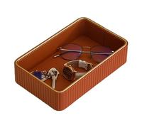 Vassoio Portachiavi For Il Tavolo D'ingresso, Portaoggetti Da Tavolo In Pelle Di Lusso, Vassoio Decorativo For Il Tavolo D'ingresso For Contenere Gioielli, Orologi, Accessori For La Casa E L'ufficio (