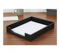 Vassoio Portadocumenti in Pelle Design Elegante Vaschetta Portacarte A4 Robusto