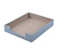 Vassoio portadocumenti in pelle, forniture per ufficio, organizer da scrivania per documenti, riviste, gioielli, cosmetici, portalettere di lusso, contenitore multiuso, impilabile