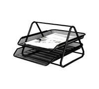 Vassoio portadocumenti Q-Connect gxa100 Nero Metallo Plastica 30 x 35 x 18,5