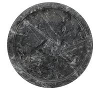 Vassoio portagioie in marmo, contenitore rotondo for bigiotteria, elegante portagioie da scrivania for anelli, orecchini, bracciali, collane, versatile for l'ufficio domestico, facile da pulire.