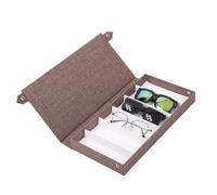 Vassoio portaocchiali, Custodia organizer for occhiali da sole multicolore 38x18,5x3,5 cm(Bruin)