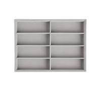 Vassoio portaocchiali, Organizer for occhiali da sole in velluto a 8 scomparti Grigio 13,3x9,6x2,2 pollici Senza coperchio