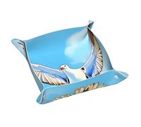Vassoio portaoggetti con stampa di gabbiani in volo, vassoio organizer da scrivania multifunzionale per cosmetici, gioielli, forniture per ufficio