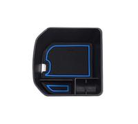Vassoio portaoggetti for console centrale, compatibile con Volkswagen T-ROC 2018-2024, accessori for portabicchieri auto.(Blue)