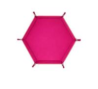 Vassoio Portaoggetti in Pelle 1 vassoio for dadi esagonale e scatola portaoggetti varia, accessori for for da gioco tavolo, torre for in pelle(Color 5)