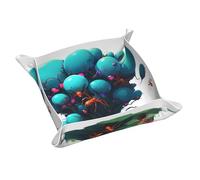 Vassoio portaoggetti in pelle Neon Ant Colony, portachiavi, monete, orologi, orecchini e altri accessori, un must per la casa