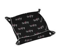 Vassoio portaoggetti in pelle per uomo e donna, con cuore a forma di cuore, regalo per sposa e moglie, vassoio da comodino per l'arredamento della casa.